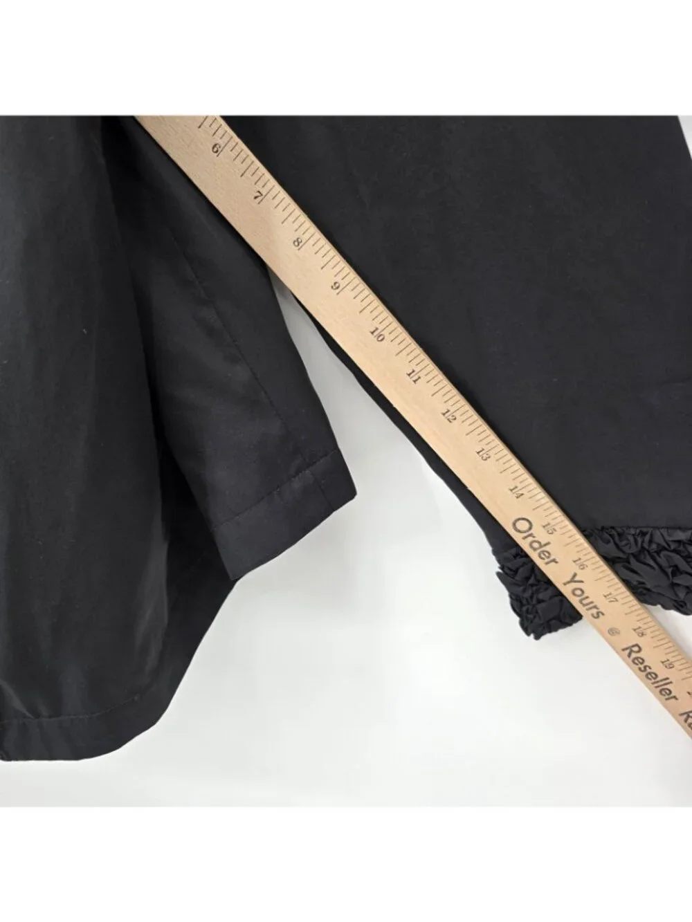 Susan Graver Jacket Womens XL Black Ruched Collar Zip Lightweight Travel Chic